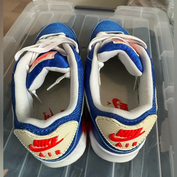 Nike Air Max 90 USA 2021 Sneakers Hyper Royal Blue Men's US 7 Women's 8.5 - Picture 3 of 5